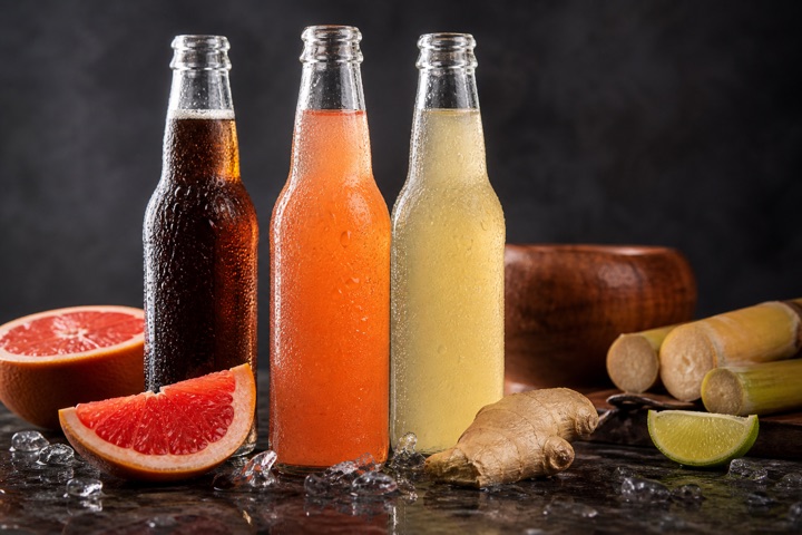 JA Soda D&G: Pineapple, Cola Champagne, Ginger Beer, Ting & Malta Classic.